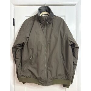 LL Bean Men's XL Taupe Brown Warm-Up Fleece Lined Jacket NWOT